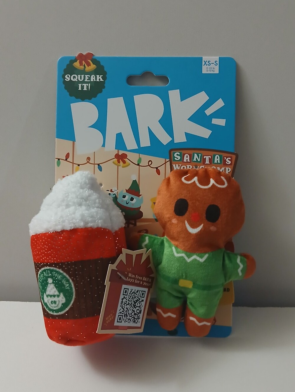 BARK Squeak It Crinkle Plush Toys